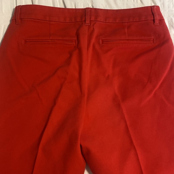 Red Mid Rise Pants - Picture 2 of 2